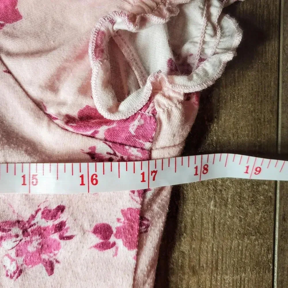 Childrens Place Pink Tinge Floral Knit Skort and Top Outfit Size XXL 16 Girls